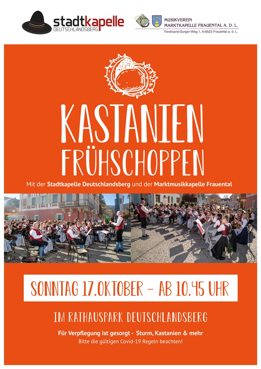 Kastanienfrühschoppen Plakat